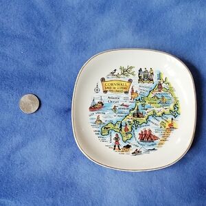 Cornwall, England Map Souvenir Tray